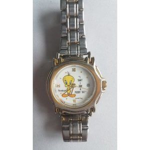 VTG Looney Toons Tweety Bird I Tawt I Taw A Puddy Tat Watch, New Battery, 30MM